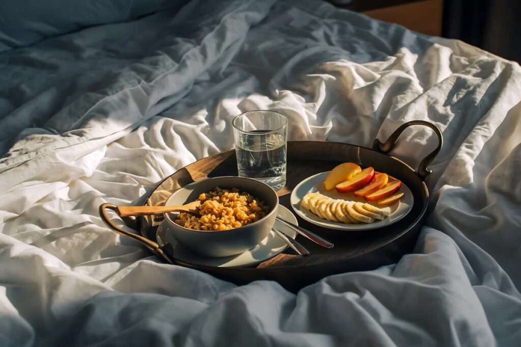 寝る前　ご飯　睡眠の質