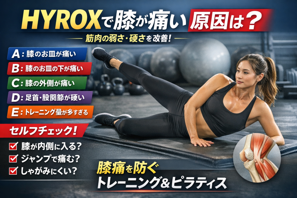 HYROX　膝痛　トレーニング