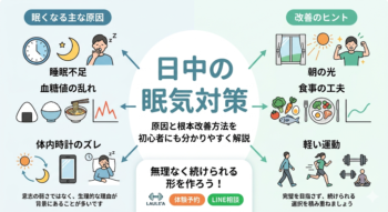 昼間　眠くならない　方法